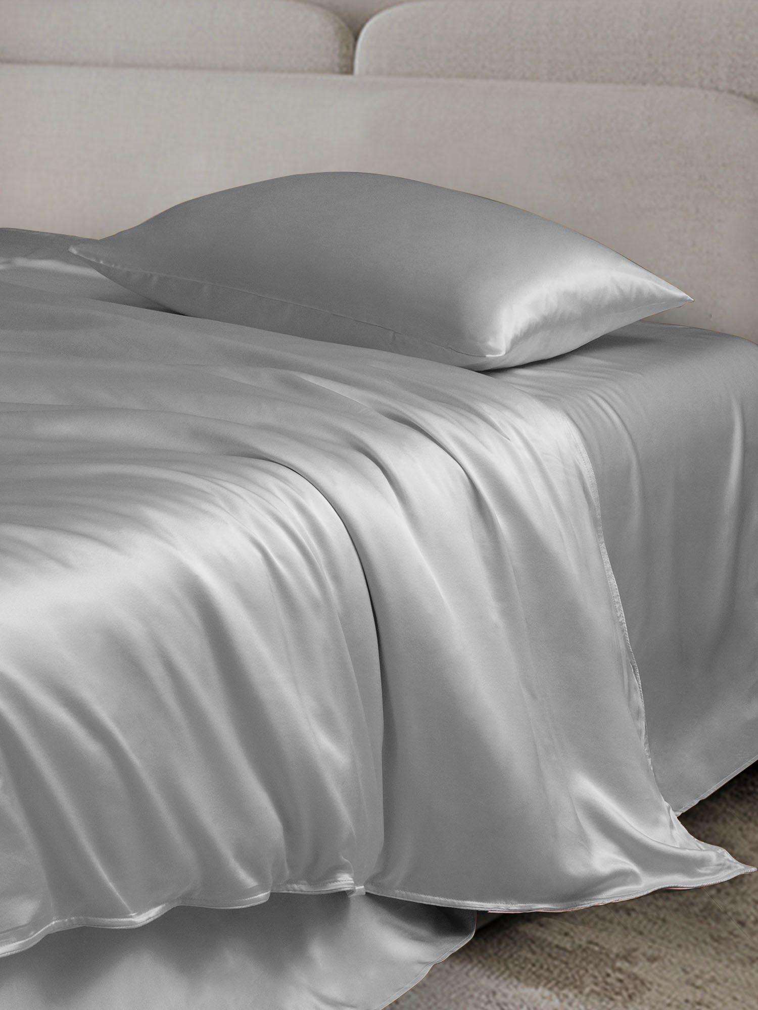[Silver] SilkSilky  25Momme Bedding Set 003