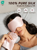 [Pink] SilkSilky  Pure Silk Eye Mask 002