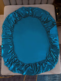 SilkSilky US 22Momme Pure Silk Sheet Teal 005