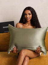 [Olive Green] SilkSilky  19Momme Pillowcase 001