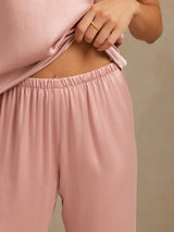[Peach Skin] SilkSilky  19Momme Machine-Washable Silk Sleeveless Scoop Neck Women's Pajamas 005