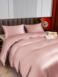 SilkSilky US 22Momme Pure Silk Bedding Set PaleMauve 004