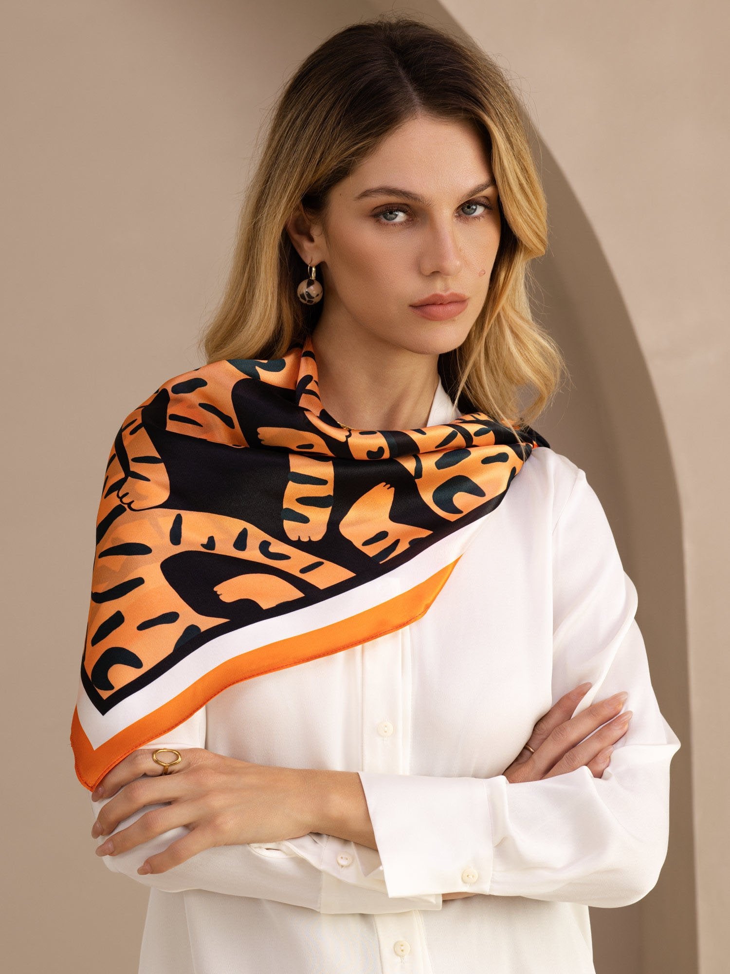 [Black Tiger] SilkSilky Scarf 002