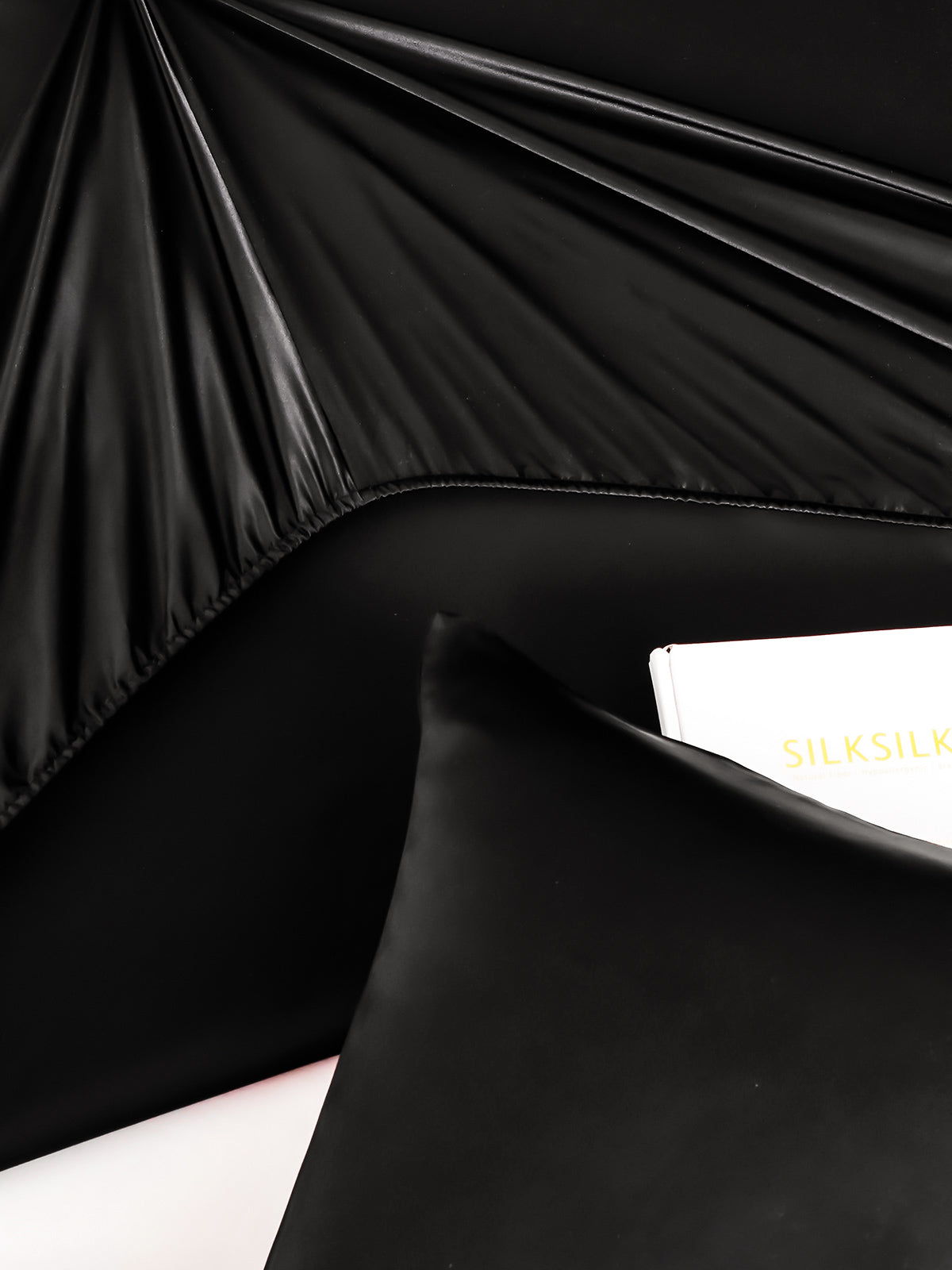 [Black] SilkSilky  25Momme Pure Silk Bedding Set 003