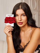 [Red] SilkSilky  Scrunchie 001