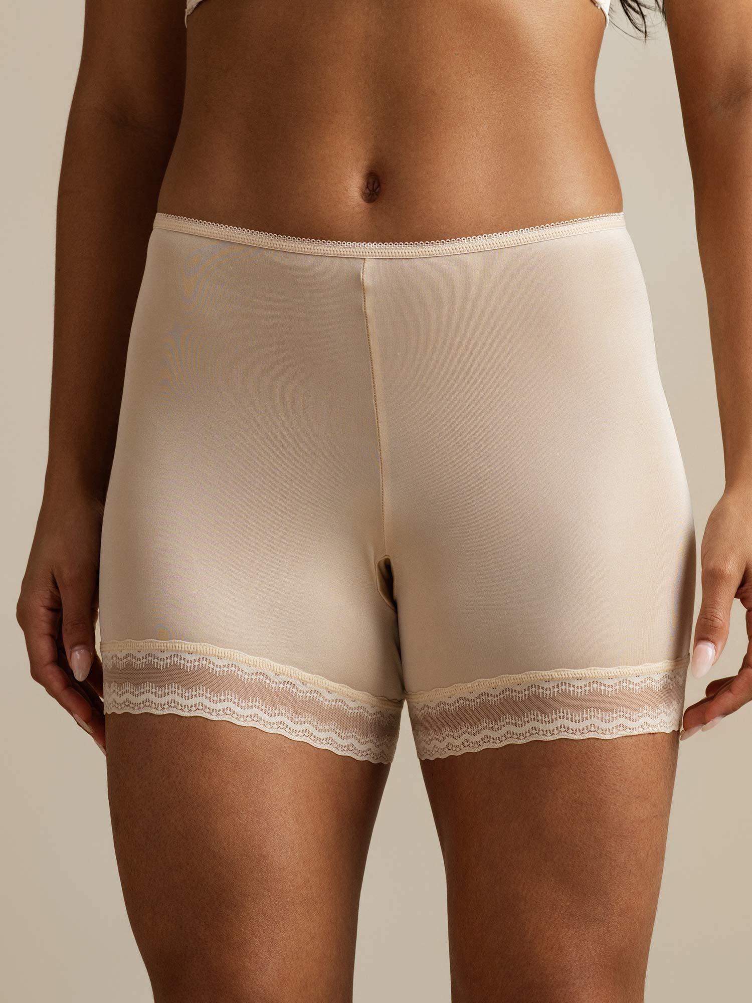 [Beige] SilkSilky  Pure Silk Panty 003,