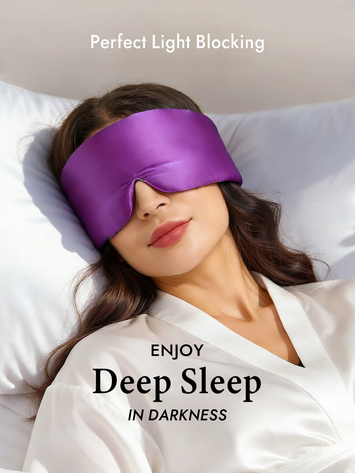 [Purple] SilkSilky  19Momme Pure Silk Eye Mask 003