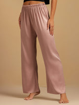[Peach Skin] SilkSilky  19Momme Machine-Washable Silk Women's Sleep Pants 006