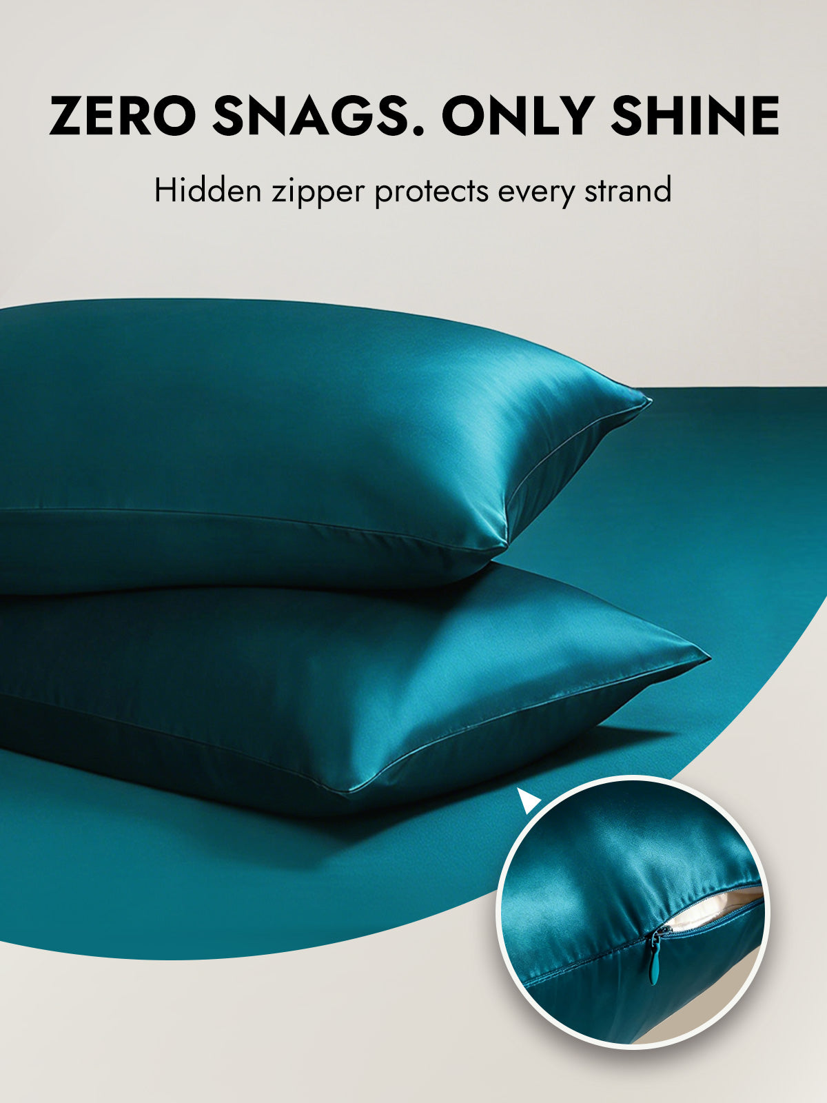 [Teal] SilkSilky  22Momme Pillowcase 006