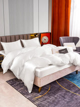 [White] SilkSilky  22Momme Bedding Set 003