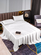 [White] SilkSilky  22Momme Pure Silk Bedding Set 002,