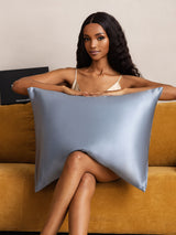 [Grayish Blue] SilkSilky  Pillowcase 007