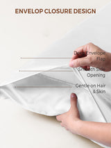[White] SilkSilky  Pillowcase 008