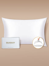 [White] SilkSilky  Pillowcase 002