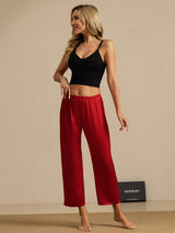 [Wine] SilkSilky  Women's Sleep Pants 007