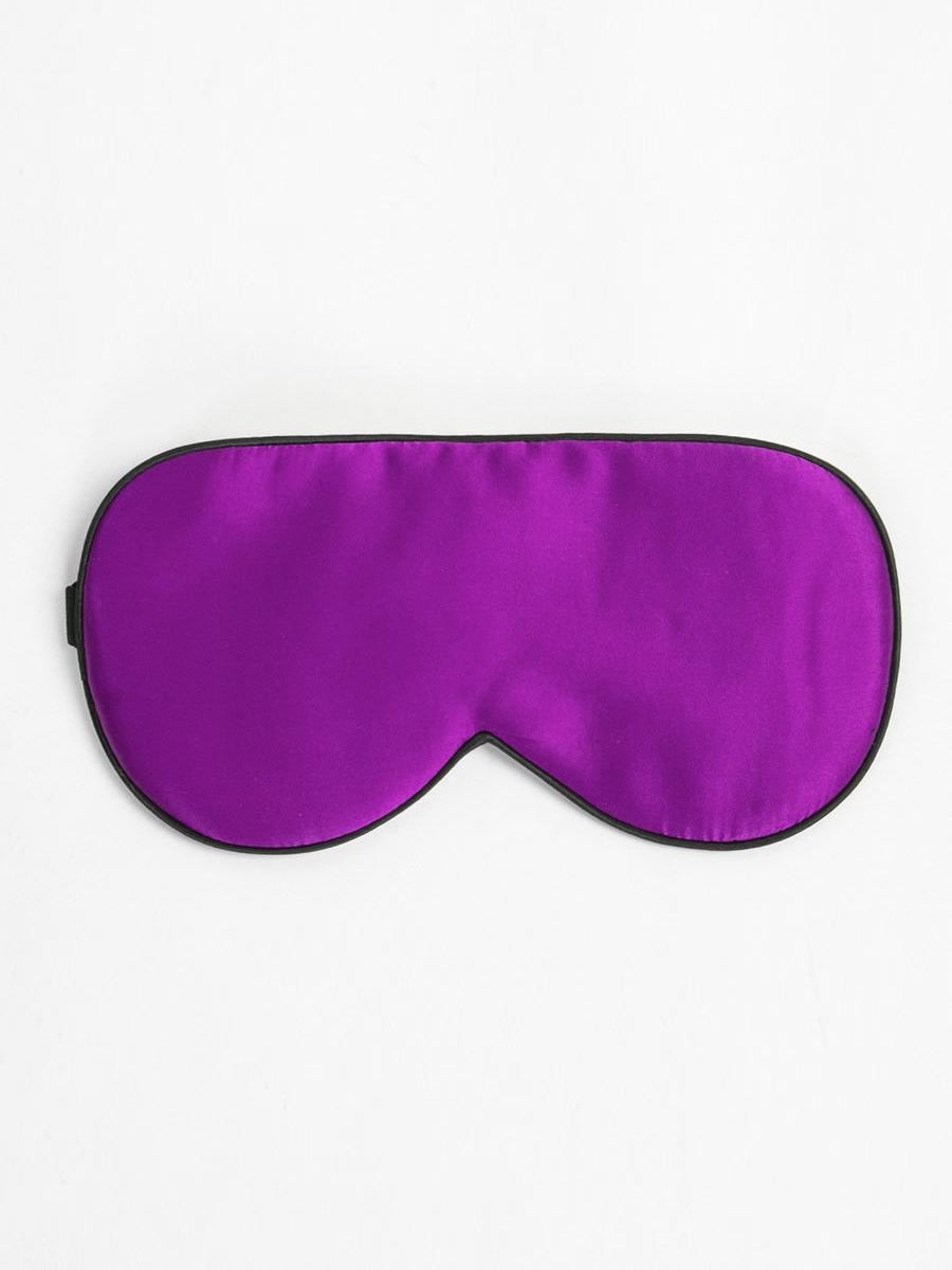 SilkSilky US 19Momme Pure Silk Eye Mask Purple 006