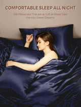 [Dark Blue] SilkSilky  Pillowcase 006