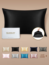 [Black] SilkSilky  Pillowcase 001