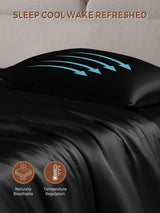 [Black] SilkSilky  Pillowcase 005