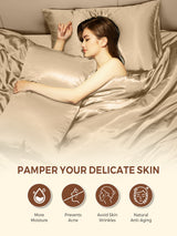 [Beige] SilkSilky  Pillowcase 004