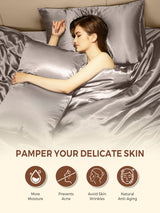 [Gray] SilkSilky  Pillowcase 004