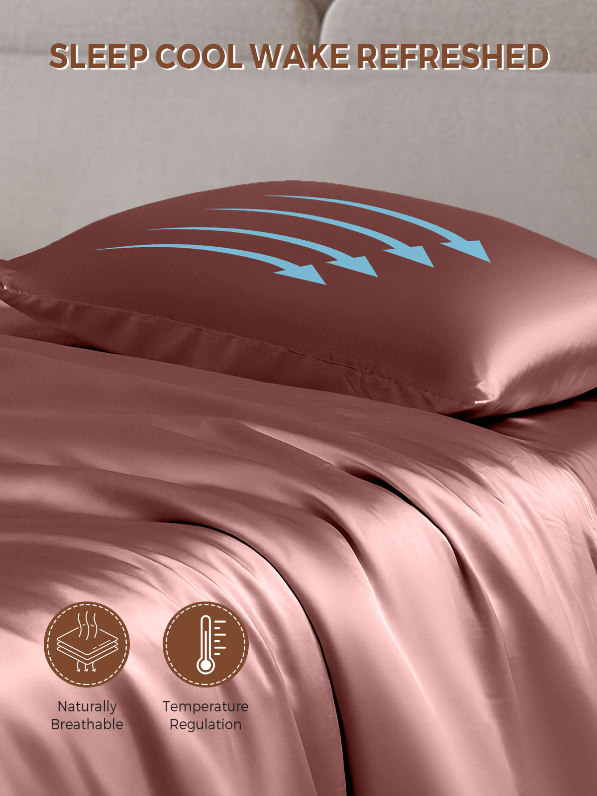 19Momme 100% Mulberry Silk Pillowcase - Envelope Closure