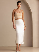 [Ivory] SilkSilky Skirt 006