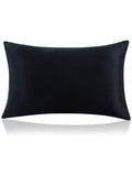 SilkSilky US 22Momme Pure Silk Pillowcase Set Black 002