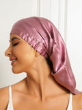 SilkSilky  Pure Silk Sleep Cap PaleMauve 004