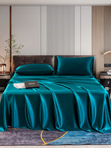 [Teal] SilkSilky  22Momme Pure Silk Bedding Set 001,