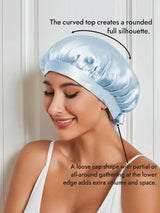 [Light Blue] SilkSilky  Sleep Cap 003
