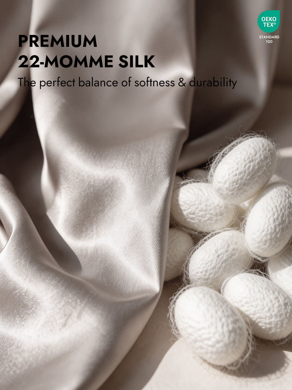 [Gray] SilkSilky  22Momme Pillowcase 005
