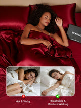 [Wine] SilkSilky  25Momme Duvet Covers 005