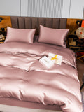 SilkSilky US 22Momme Pure Silk Bedding Set PaleMauve 005