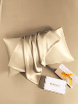 [Beige] SilkSilky Pillowcase 004