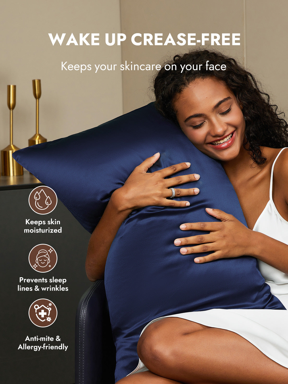 [Dark Blue] SilkSilky  22Momme Pillowcase 004