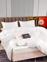 [White] SilkSilky  22Momme Bedding Set 005