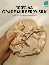 [Champagne] SilkSilky  Sleep Cap 002