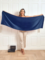 [Dark Blue] SilkSilky  Scarf 005