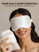 [White] SilkSilky  Pure Silk Eye Mask 006