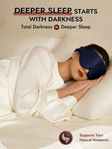 [Dark Blue] SilkSilky  Eye Mask 005