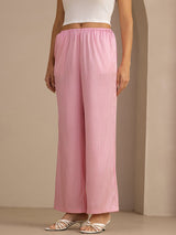 [Pink Pinstripe] SilkSilky Womens Pants 003