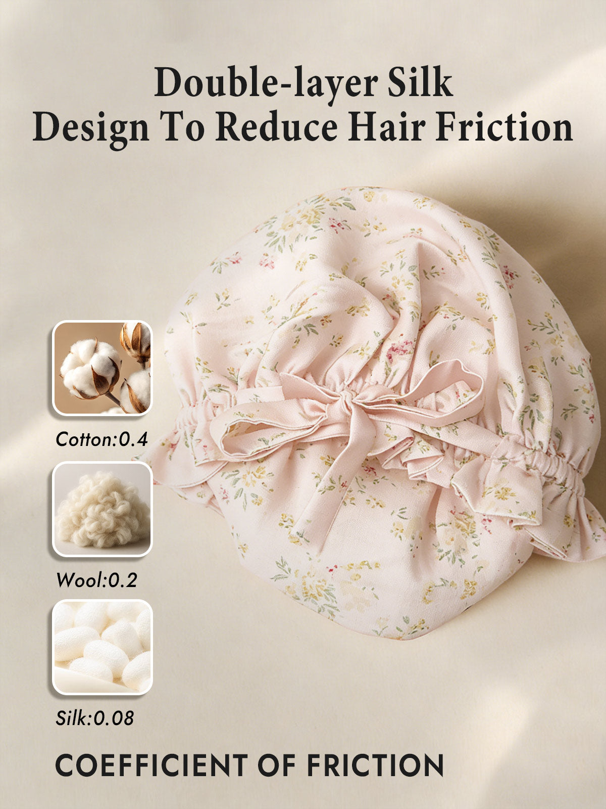 [Floral] SilkSilky  Sleep Cap 002