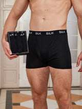 [Black] SilkSilky  100% Silk Jersey Men's Underwear 002
