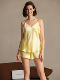 Women's Silk Spaghetti StrapCami Shorts Set