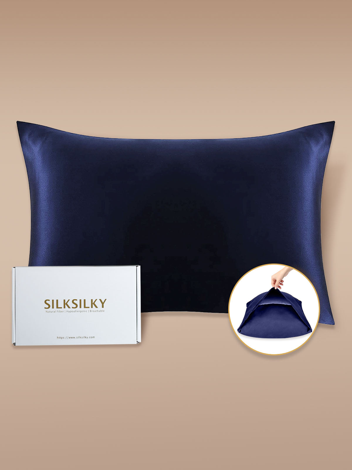 19Momme 100% Mulberry Silk Pillowcase - Envelope Closure