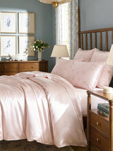 19Momme 100% Mulberry Silk Pillowcase - Snowbud Lily