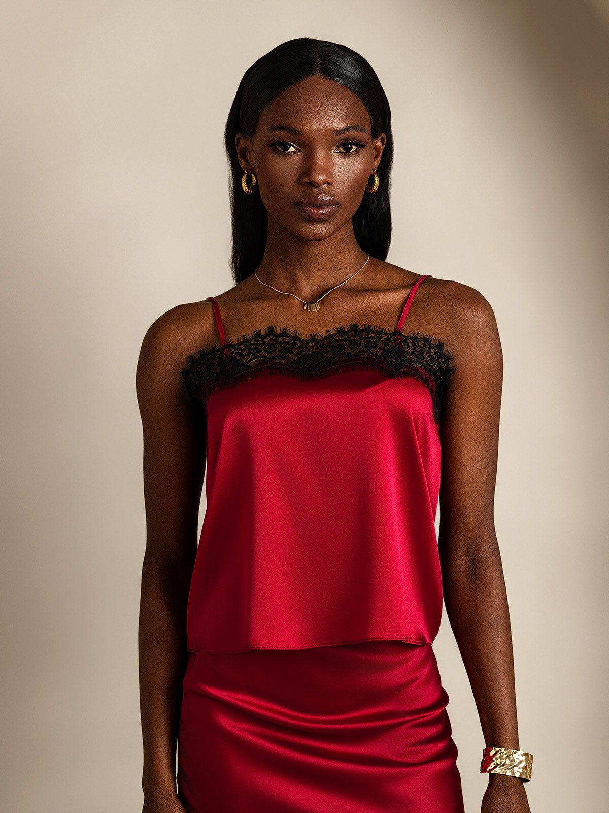 SilkSilky 19Momme Silk Camisoles Wine 003