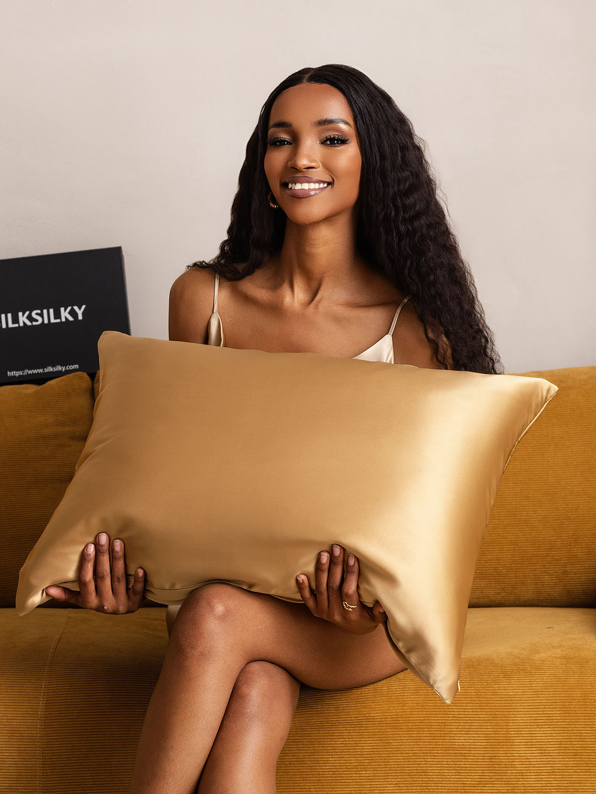 [Deep Camel] SilkSilky  22Momme Pure Silk Pillowcase 001