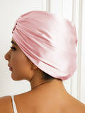 SilkSilky  Pure Silk Sleep Cap LightPink 004